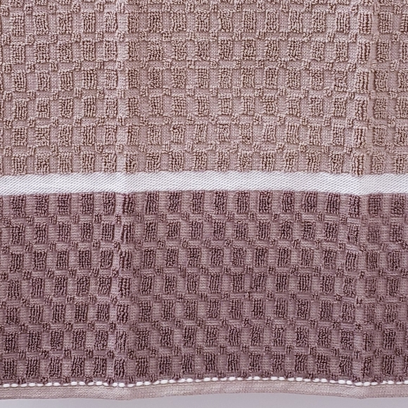 🔹️9040-B NEW! Tan Block design Hang'N'Snap HAND Towel *Select snap - Picture 6 of 15